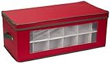 Household Essentials 551RED Large Christmas Tree Ornament Storage Box | Stores Up to 36 Xmas Orna... | Amazon (US)