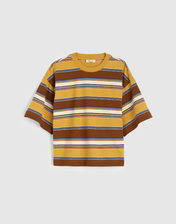 The Boxy Crop Tee in Allday Jersey | Madewell