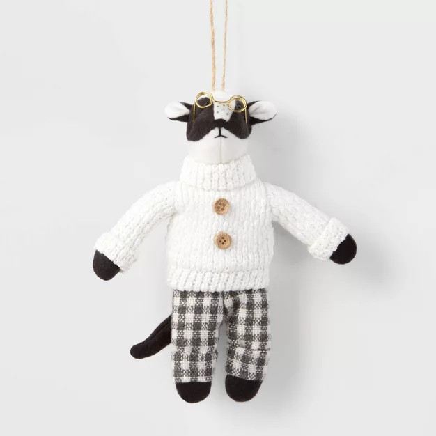 Fabric Badger with Glasses Christmas Tree Ornament - Wondershop™ | Target