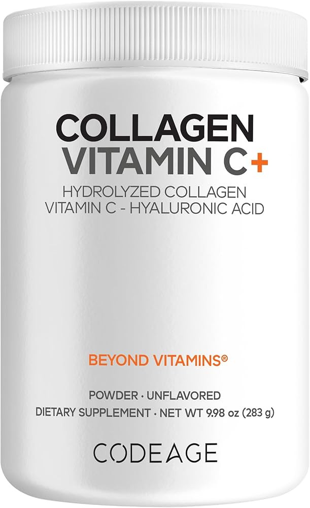 Codeage Collagen Peptides Powder + Vitamin C - 20g Grass-Fed Collagen Per Serving - Digestive Enz... | Amazon (US)