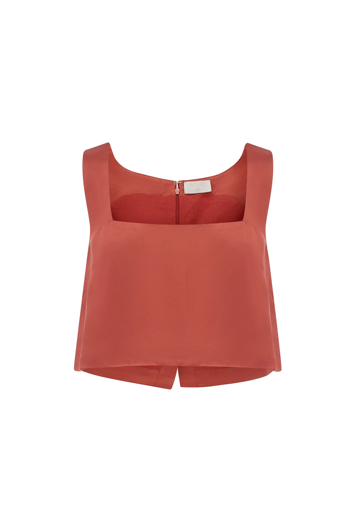 GIGI CROP TOP - REDWOOD | POSSE (Australia & New Zealand)