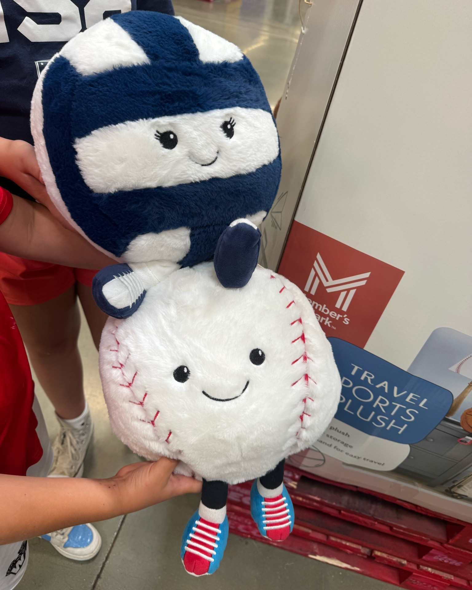 Found the cutest travel sports plush ⚾️ 
We of course grabbed the baseball and volleyball 🏐 
It has a handle and a zipper pouch for the kids to store items in as well.

#LTKmomlife #LTKKids #LTKTravel
