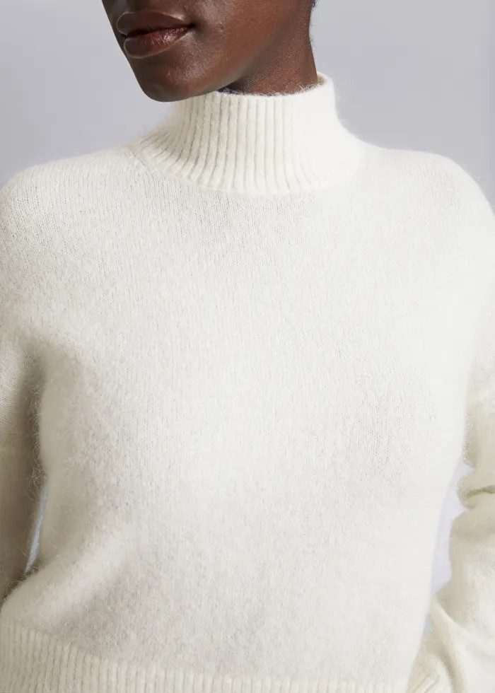 Cropped Mock Neck Knit Jumper | & Other Stories (EU + UK)
