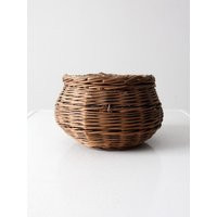 Antique Primitive Wicker Basket | Etsy (US)