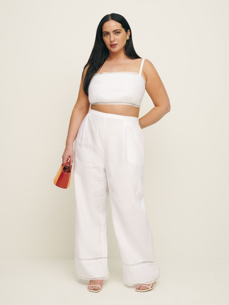 Violet Linen Two Piece Es | Reformation (Global)