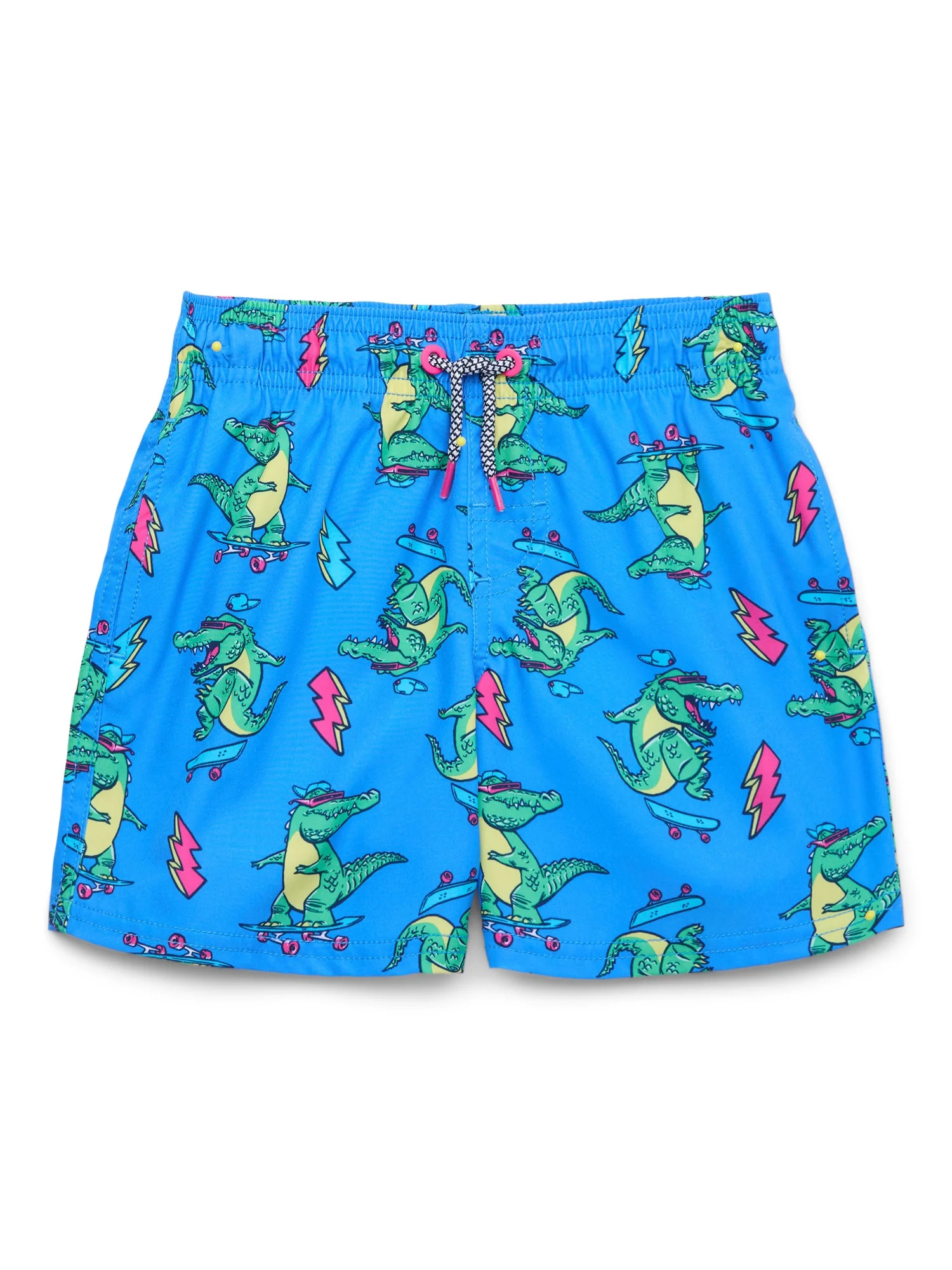 Wonder Nation Boys Quick Dry Stretch Swim Trunks with UPF 50+, Sizes 4-18 & Husky | Walmart (US)