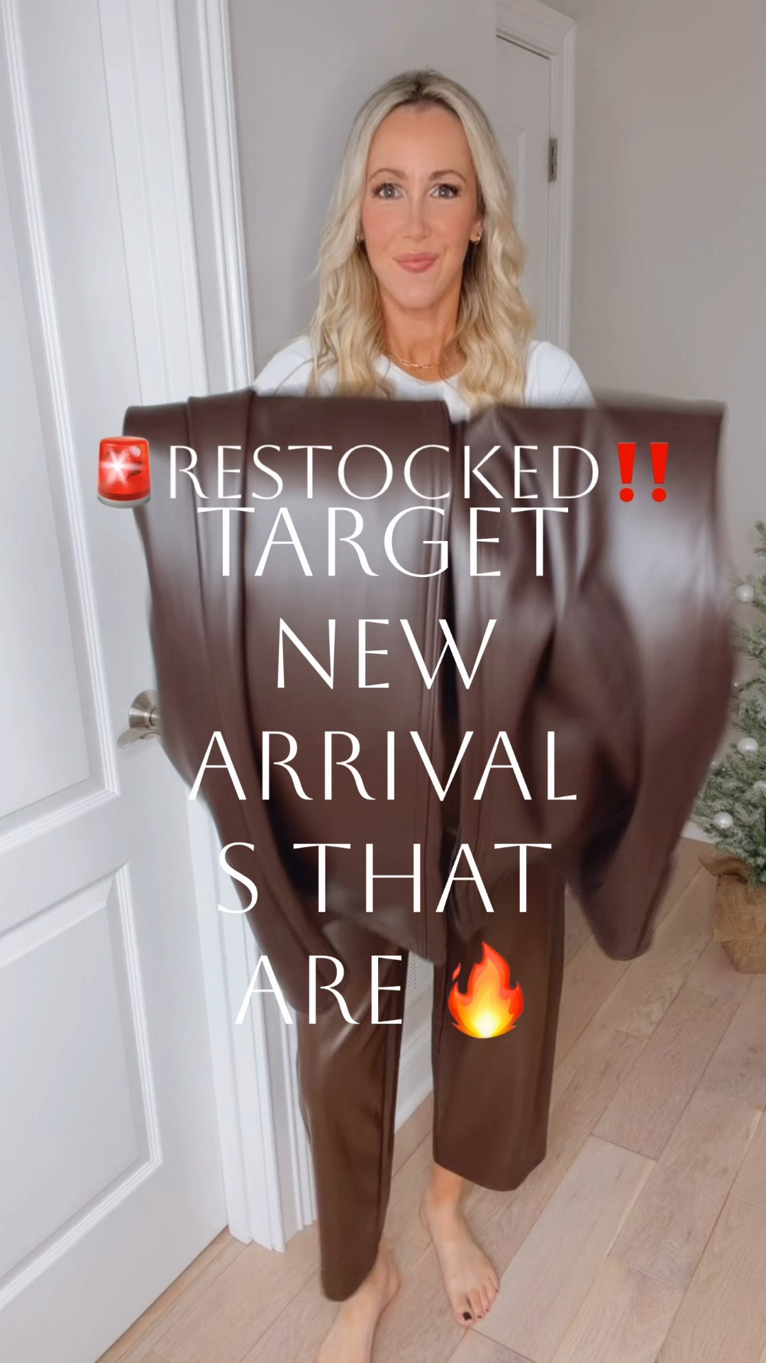 New arrivals from Target that are 🔥RESTOCKED‼️Sell out risk!🚨These Target finds are giving designer vibes for a fraction of the price! Faux leather, sherpa, and fur- oh my!! So many goodies for now and heading into winter! This sherpa jacket will elevate any outfit! These high rise wide leg faux leather pants are a must-have! I grabbed them in the black and the brown! These wide leg jeans are some of my faves EVER and these faux fur coats are so fun during the holiday season! Everything is so on-trend and chic- yet affordable! Mix and match these pieces or style separately! All so perfect for date night and special holiday events, winter fun, and more! Which Target new arrival is your fave?👇🏻

#LTKWorkwear #LTKHoliday #LTKFindsUnder50
