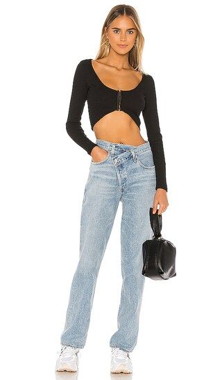 superdown Masey Crop Top in Black from Revolve.com | Revolve Clothing (Global)