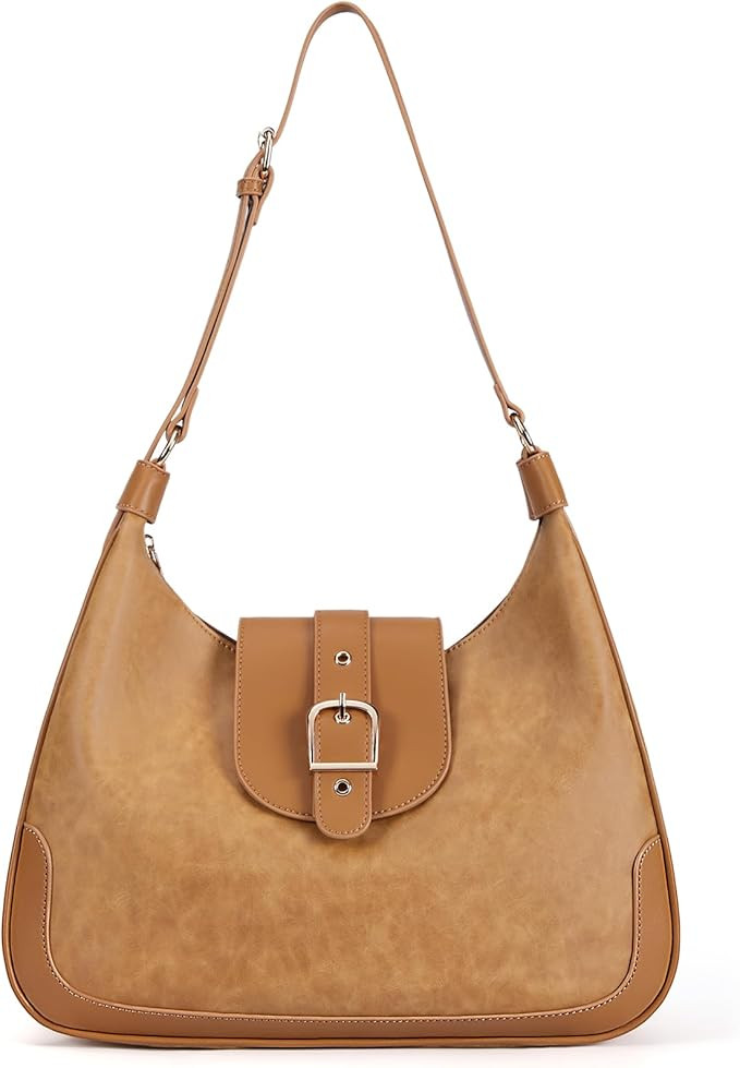 Missnine Shoulder Bag Purse for Women, Large Hobo Bag, Handbag Crossbody Bag PU Leather Tote with... | Amazon (US)