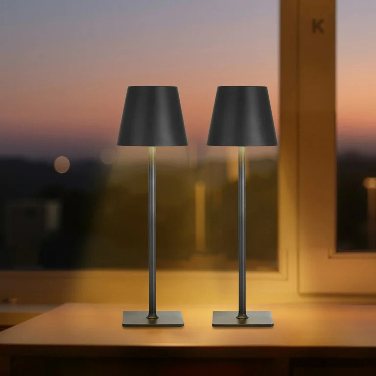 VEVOR Cordless Table Lamp, 2-Pack, 5200mAh Built-in Rechargeable Battery Desk Lamp, 3 Color Stepl... | Walmart (US)