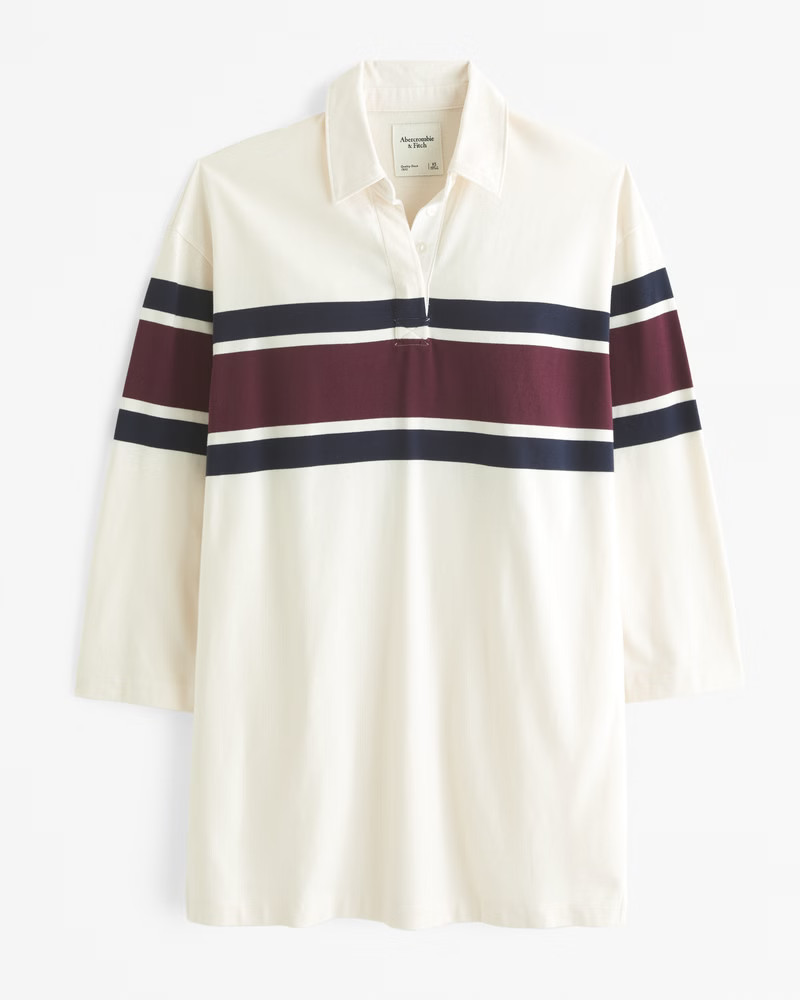 Women's Essential Long-Sleeve Rugby Mini Dress | Women's Dresses & Jumpsuits | Abercrombie.com | Abercrombie & Fitch (US)