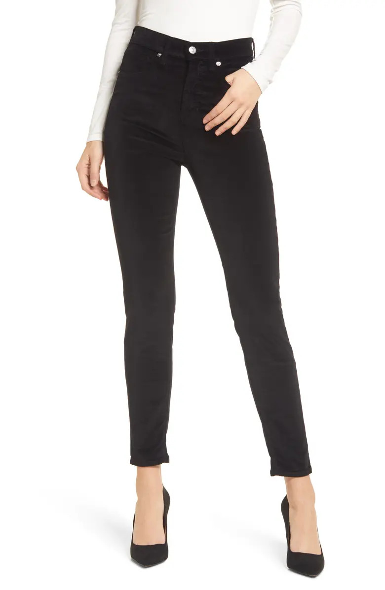 Debbie Velvet Clean Skinny Jeans | Nordstrom