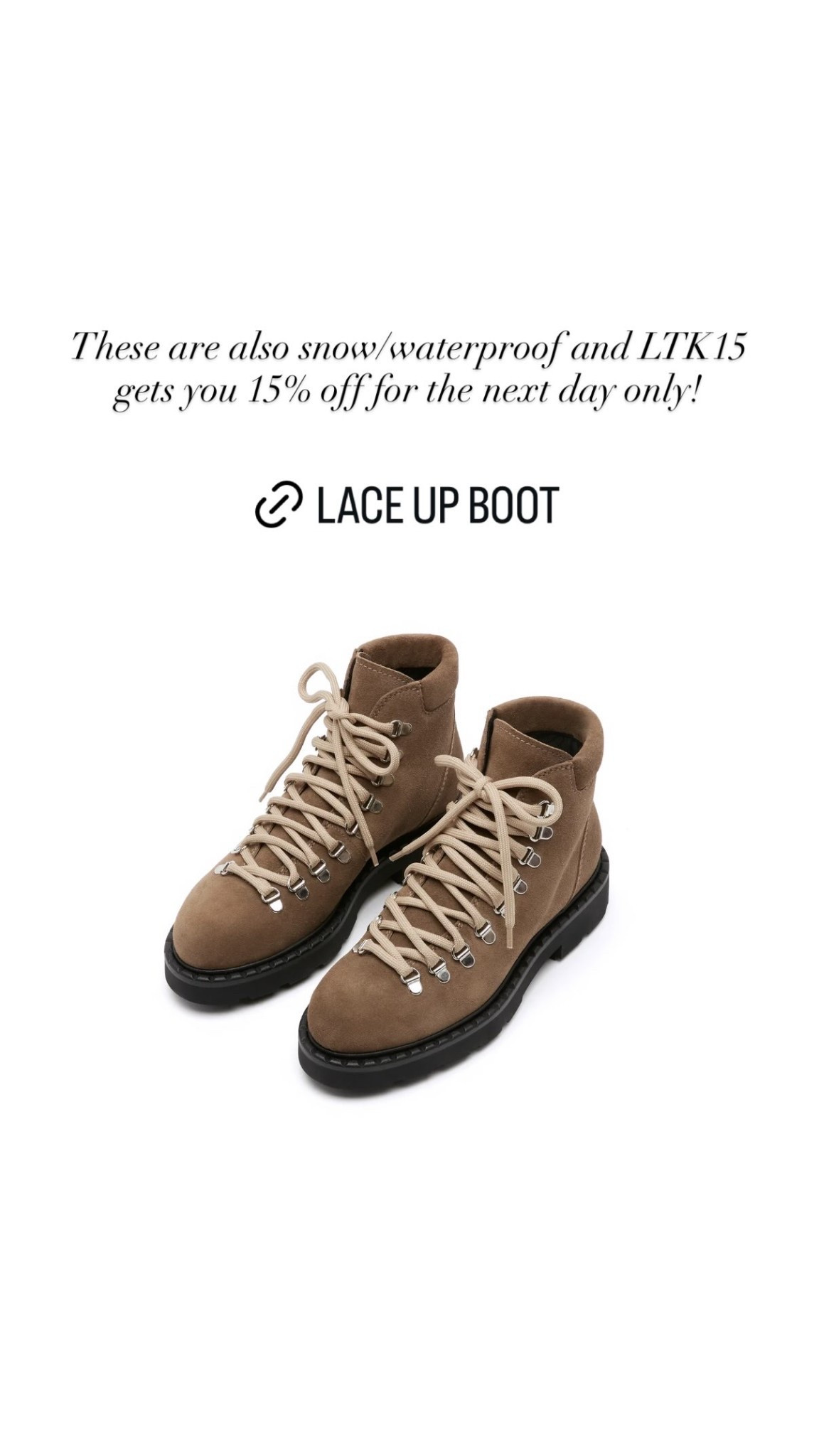 Love these fall/winter boots that are waterproof! Code LTK15 gets you 15% off @lacanadienneshoes

#LTKSeasonal #LTKSaleAlert #LTKTravel