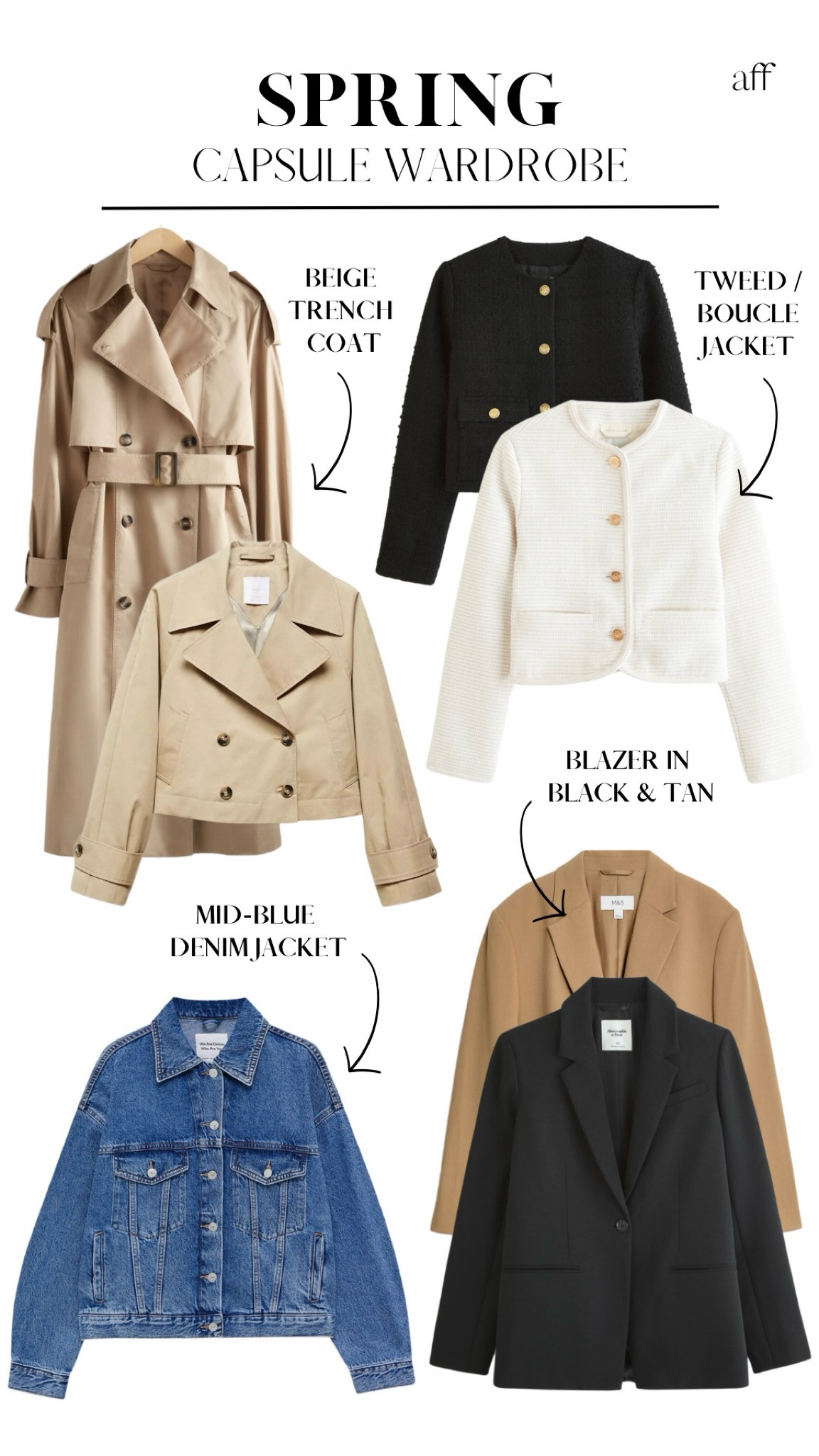SPRING CAPSULE WARDROBE | PART 1 | JACKETS & COATS 🧥

#LTKstyletip #LTKfindsunder100 #LTKworkwear