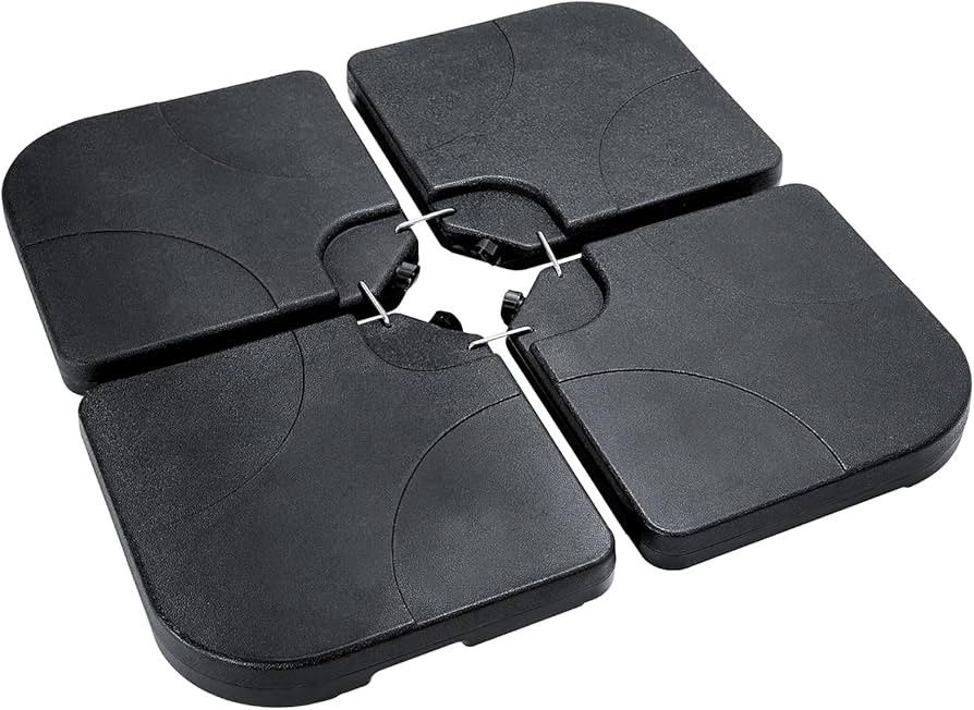 H11 Patio Umbrella Stand Base - 4-Piece 221lbs Outdoor Offset Cantilever Umbrella Heavy Duty Weig... | Amazon (US)