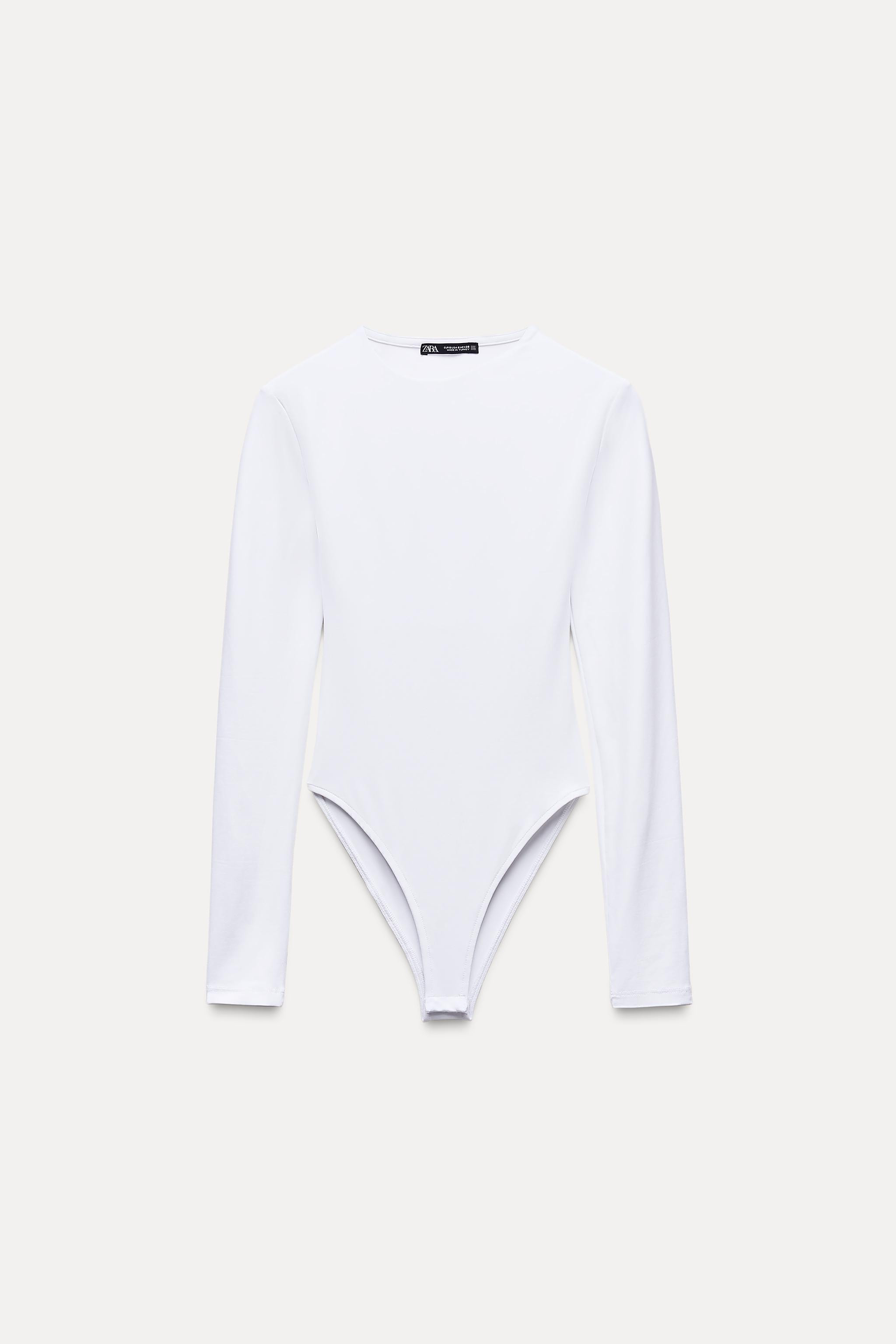 LONG SLEEVE POLYAMIDE BODYSUIT | Zara UK