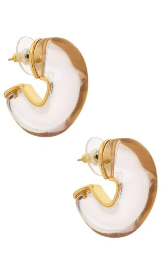 Birthstone Chunky Hoop Earring in June Alexandrite | Revolve Clothing (Global)