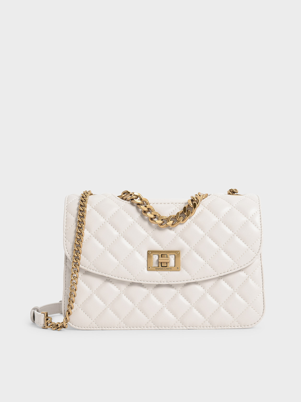 Quilted Chain Bag
 - Ivory | Charles & Keith UK