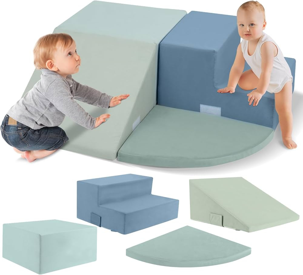 Large 4 Pcs Climbing Toys for Toddlers 1-3 Inside, Oderless & Skin-Friendly Toddler Climbing Toys... | Amazon (US)