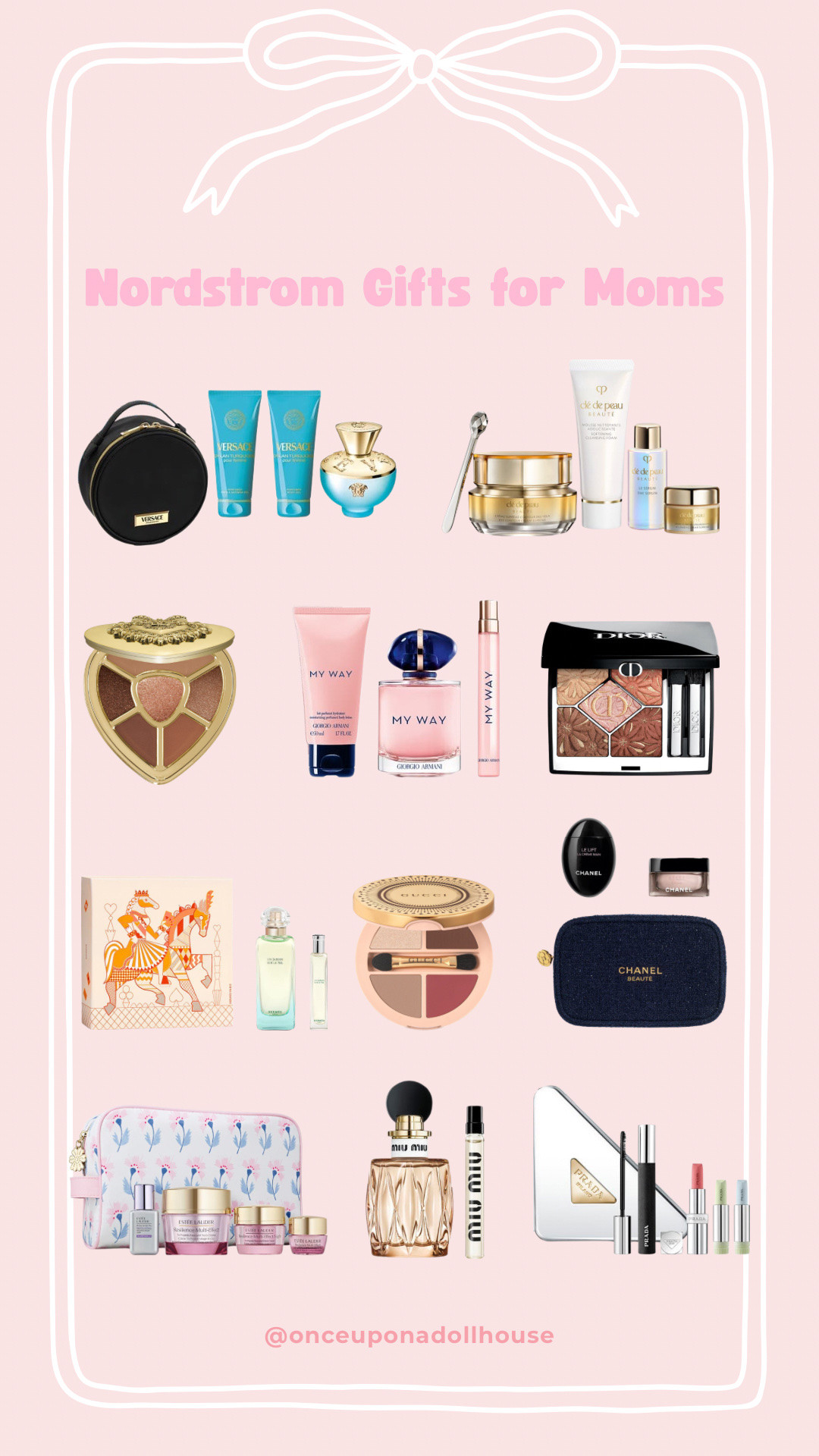 Nordstrom Gifts for Moms! Mother’s Day gift ideas

Beauty gift sets, Dior eyeshadow palette, Chanel skincare set, Versace, Dolce and gabbana, perfume gift set 

#LTKSeasonal #LTKMothersDay #LTKBeauty