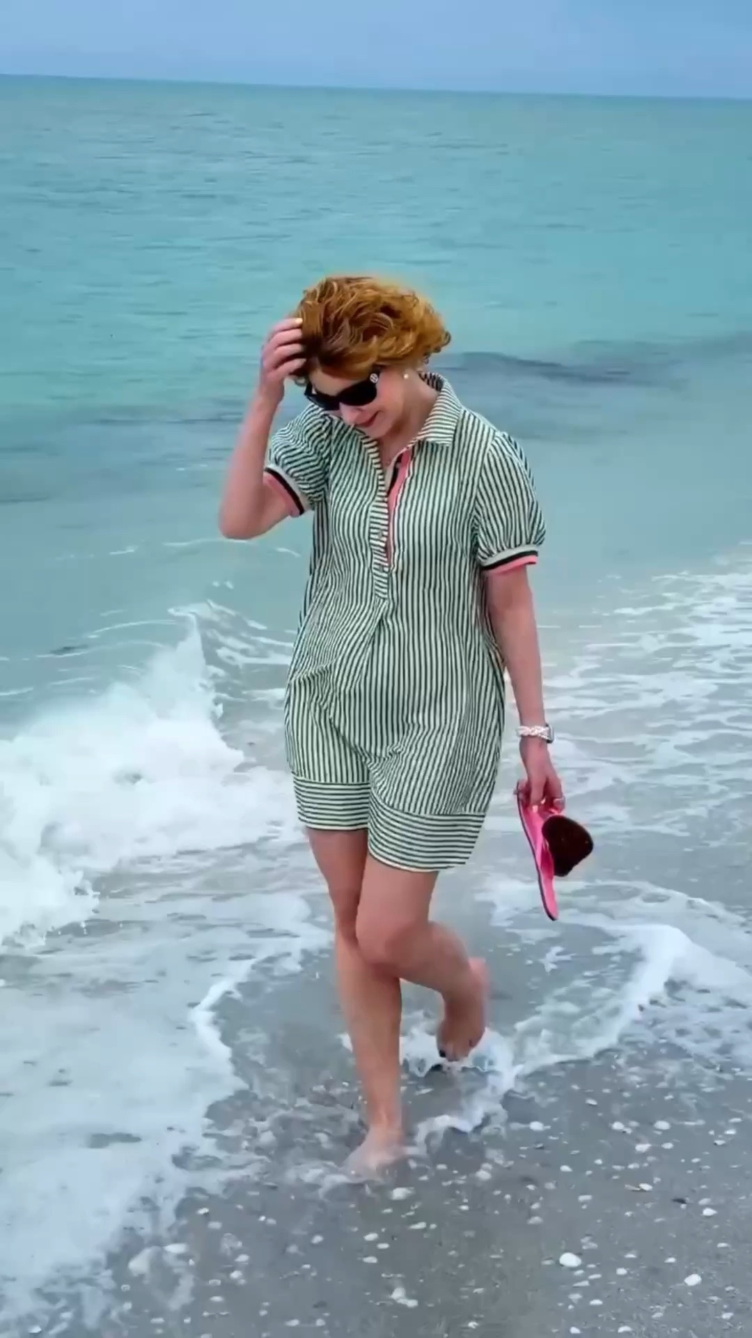 This dress feels made for breezy beach days. The lightweight striped fabric is cool and comfortable, the loose fit makes it easy to move in, and the collared neckline gives it just enough polish. Plus… pockets. Need I say more?

It’s lightweight, breezy, and effortlessly comfortable for warm-weather days. The collared neckline, playful stripe pattern, roomy fit, and pockets make it an easy summer favorite.

#LTKootd #LTKTravel #LTKOver40