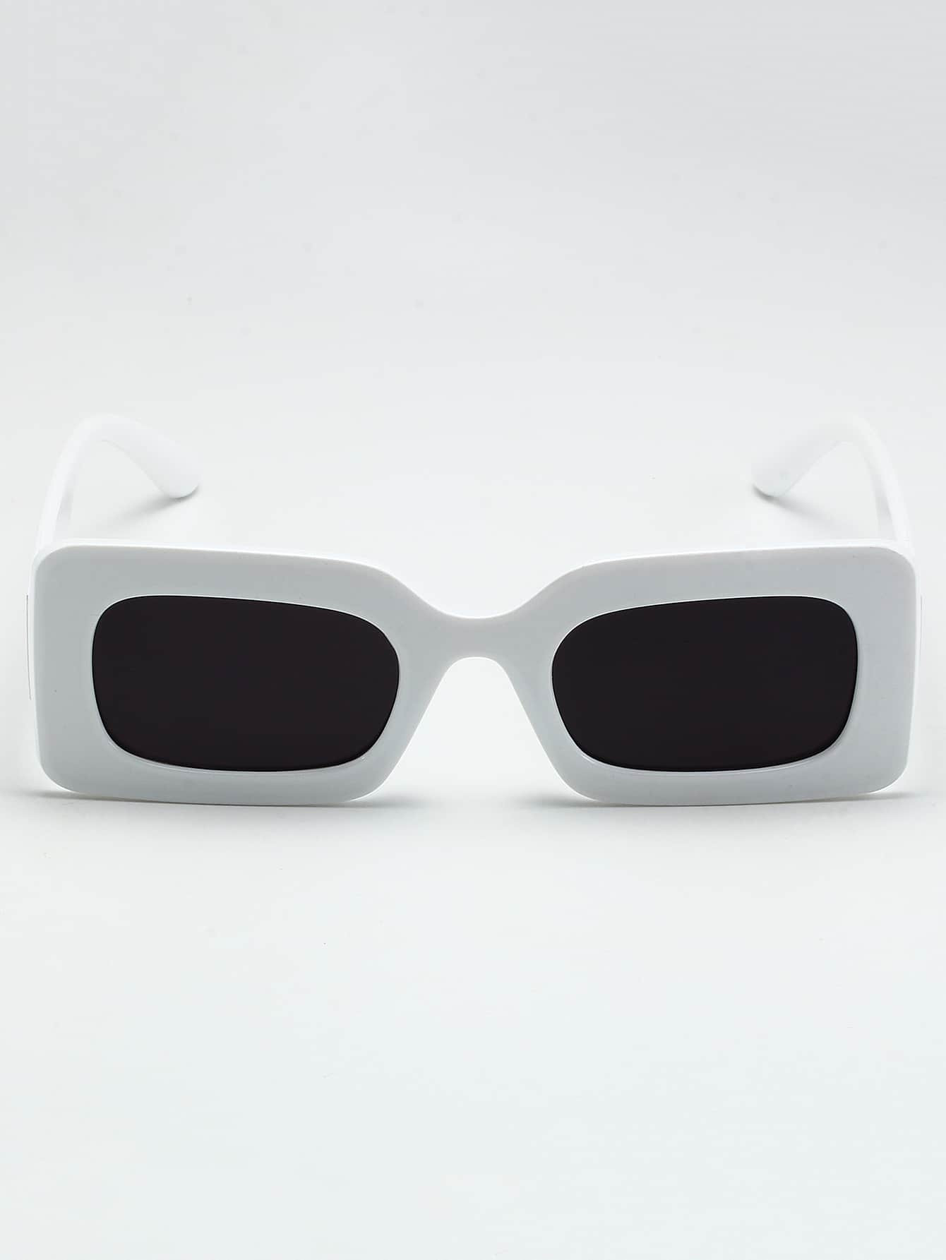 Men Square Frame Tinted Lens Fashion Glasses For Beach | SHEIN