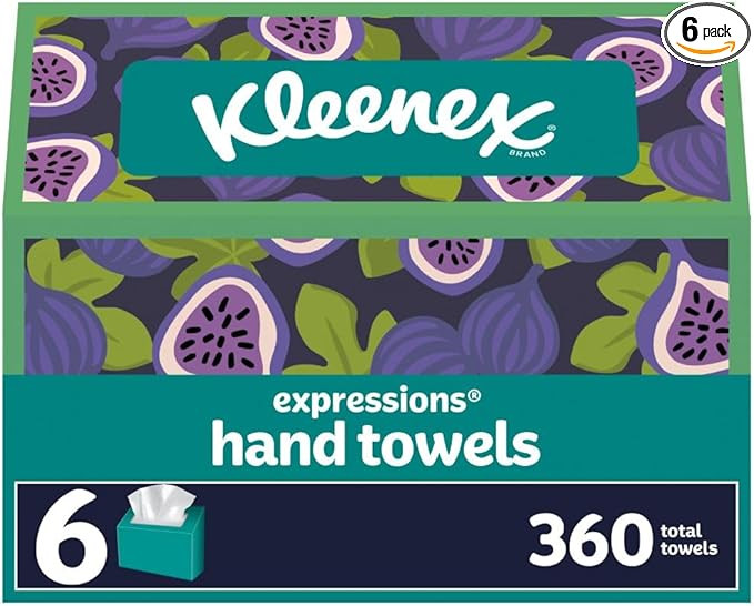 Kleenex Expressions Disposable Paper Hand Towels, 6 Boxes, 60 Towels per Box (360 Total Hand Towe... | Amazon (US)