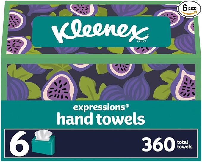 Kleenex Expressions Disposable Paper Hand Towels, 6 Boxes, 60 Towels per Box (360 Total Hand Towe... | Amazon (US)