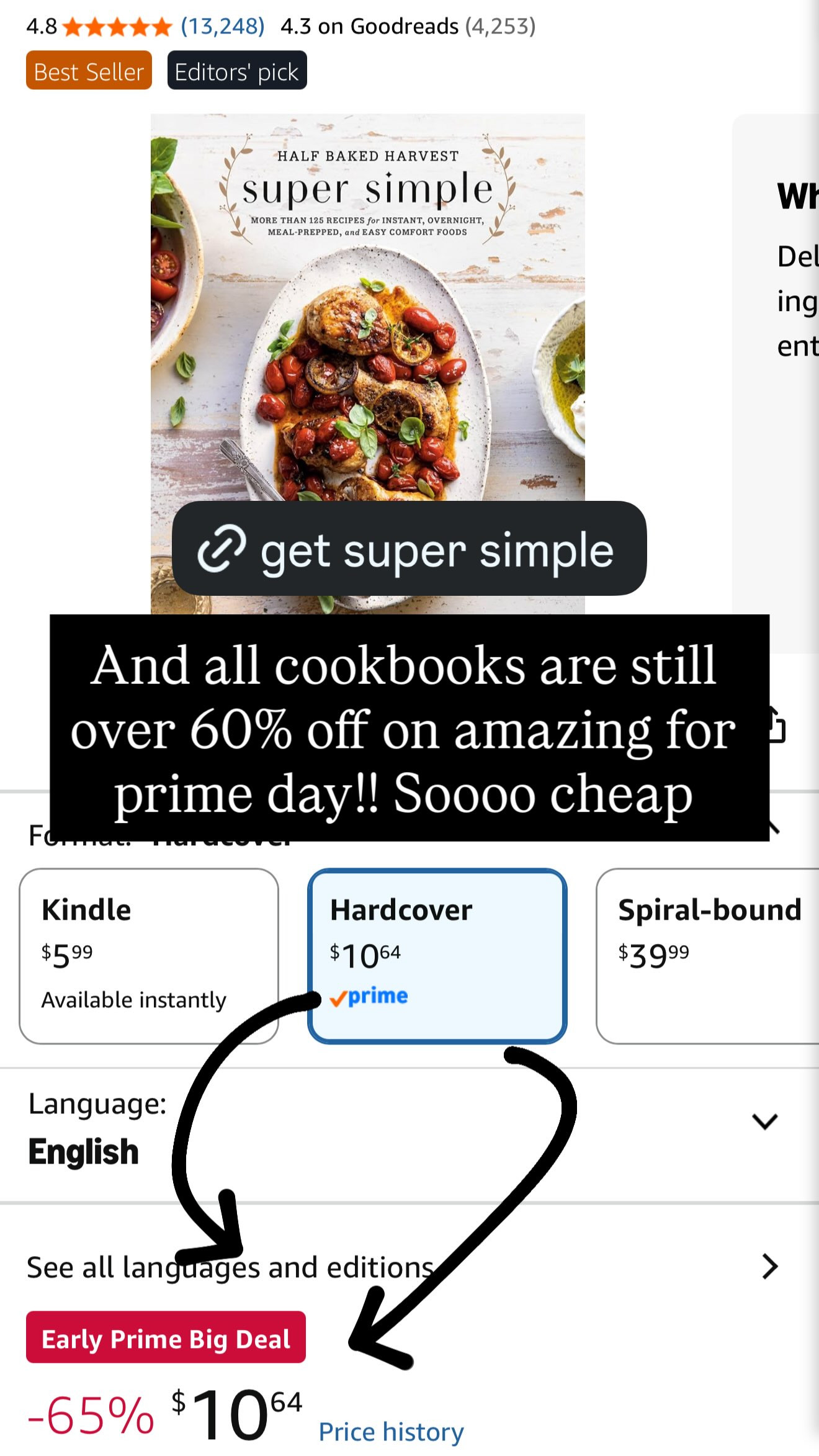 You can grab a copy of my cookbook for over 60% off on Amazon for Prime Day! Soooo cheap!!

#LTKfoodie #LTKHome #LTKSaleAlert