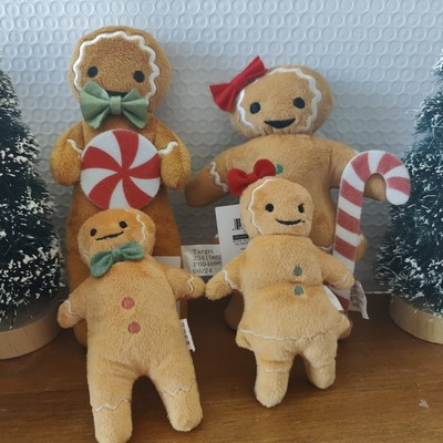 set of 4 new - plush gingerbread family -  target bullseye playground 2024 T  | eBay | eBay US
