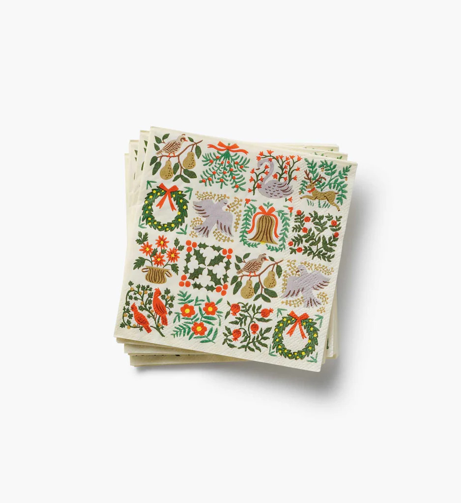 Cocktail Napkins - Christmastide | Rifle Paper Co.