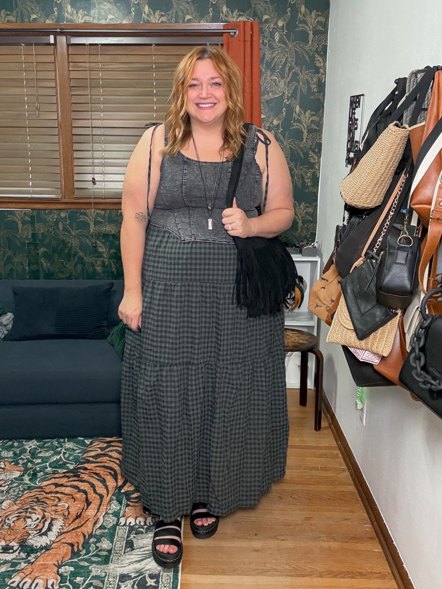 Soft alternative fall transition outfit
Size 18 wearing 3X corset and dress.
Code Tara30 at meundies

#LTKPlusSize #LTKMidsize #LTKootd