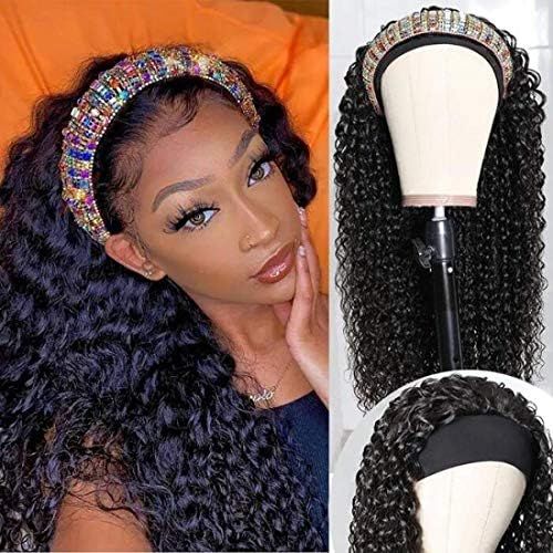 UNice Curly Headband Wig | Amazon (US)