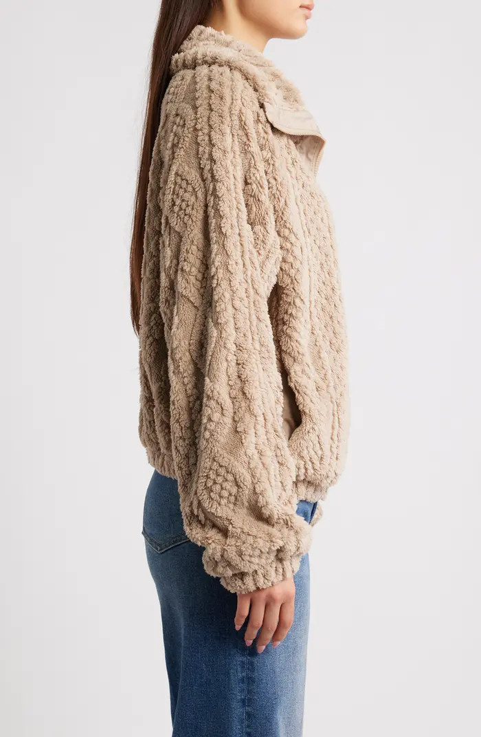 Thread & Supply Cable Stitch Fleece Jacket | Nordstrom | Nordstrom