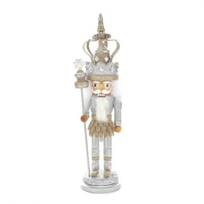 Kurt Adler 19-Inch Hollywood Platinum King Nutcracker | Walmart (US)