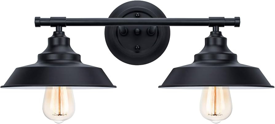 IC INSTANT COACH Bathroom Vanity Light Wall Sconce Industrial Kitchen Wall Lighting Oil Rubbed Bl... | Amazon (US)