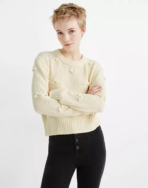 Dotted Bobble Pullover Sweater | Madewell