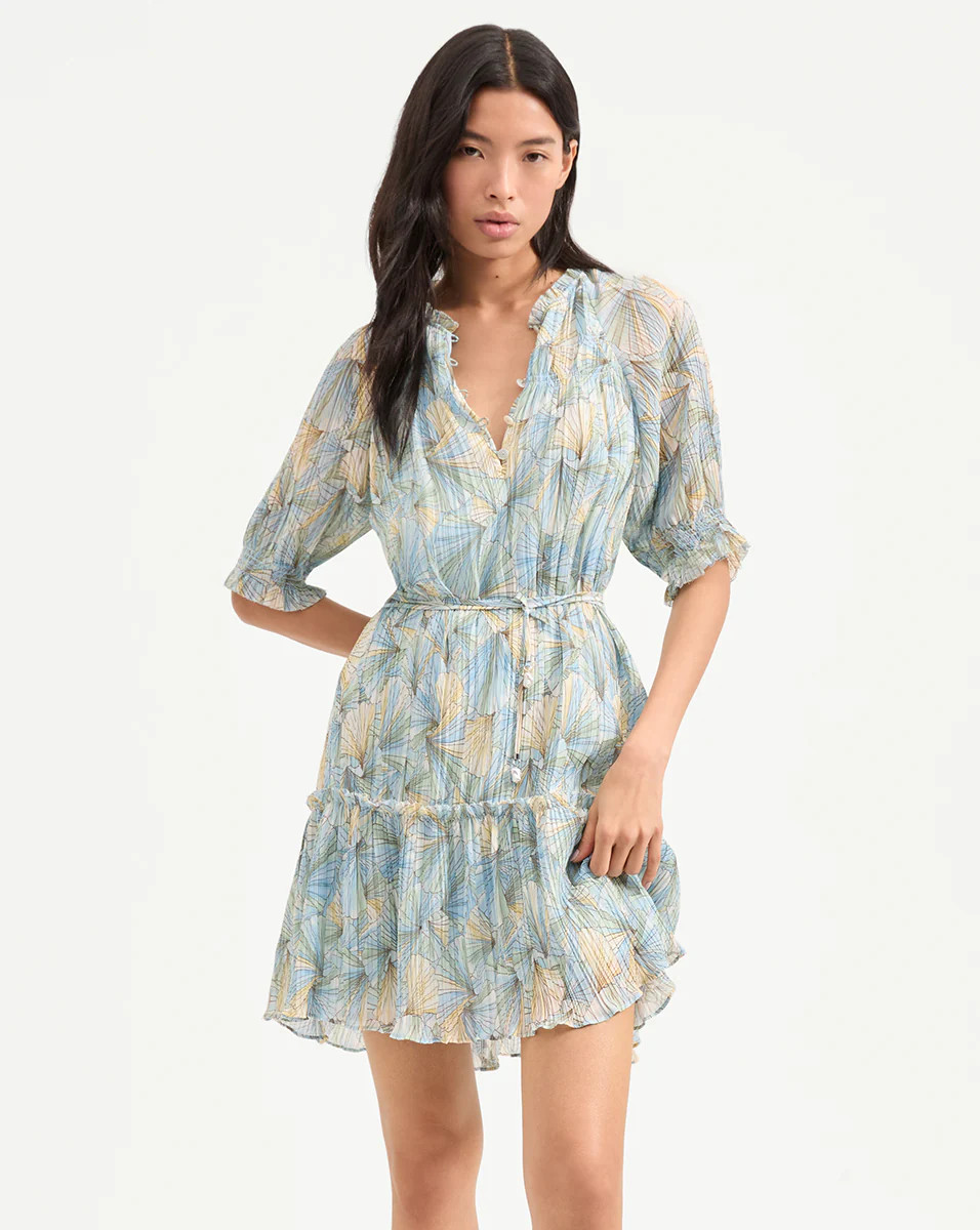 Dorrie Pleated Mini Dress | Veronica Beard