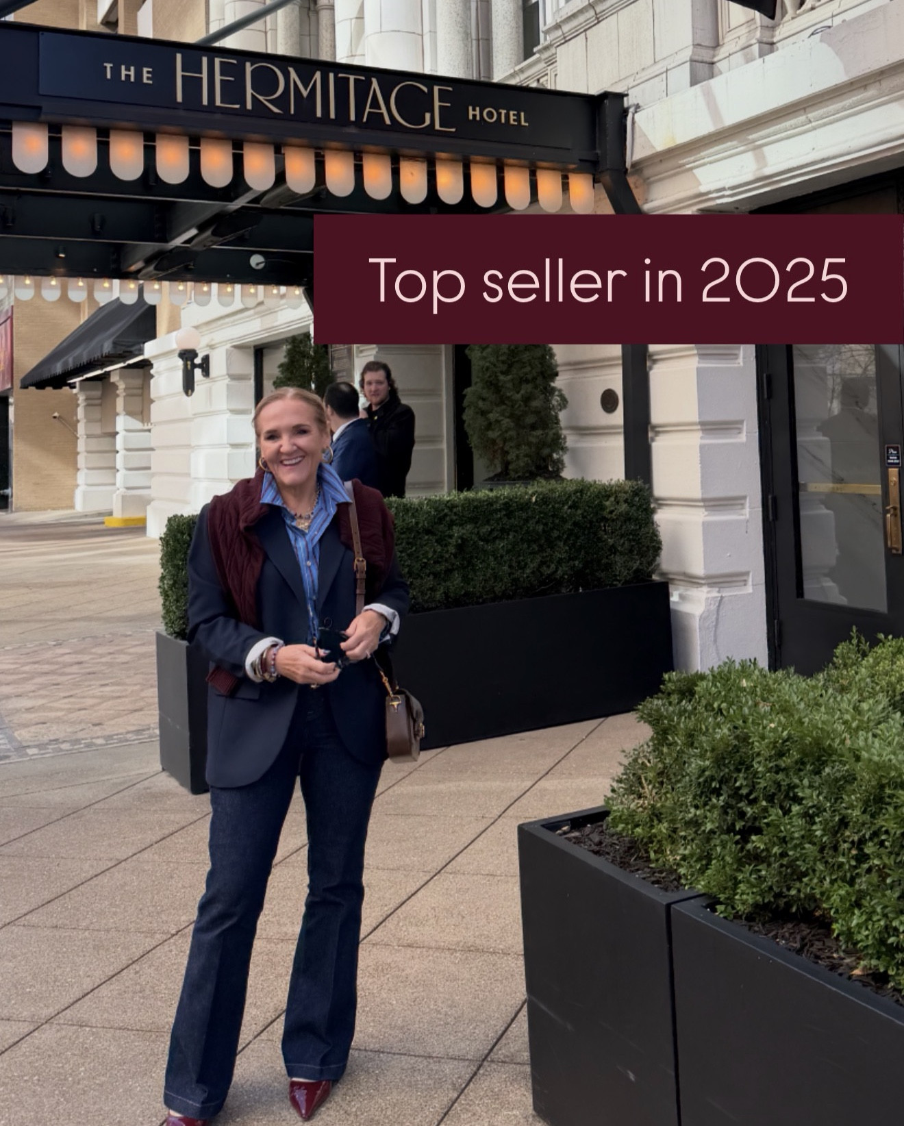 Top seller in 2025? The @spanx pull on flare jeans. I st co to it true size. And they’re pretty fitted. Size up if you’re hippy or just want a little more room. 

I’ll link other pieces in the outfits thst I can. Some are from earlier this year so will be sold out  

#LTKOver40 #LTKFindsUnder100 #LTKPetite