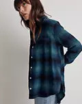 Slub Flannel Oversized Ex-Boyfriend Shirt in Plaid | Madewell