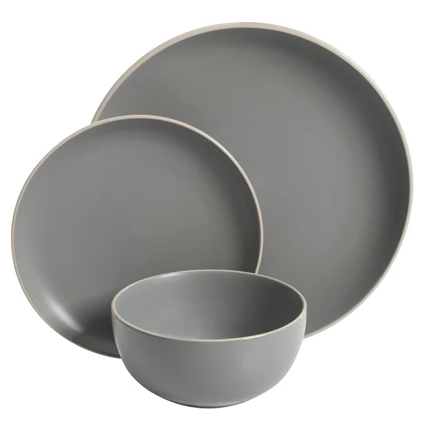 Better Homes & Gardens Zuri Matte 12-Piece Dinnerware Set | Walmart (US)