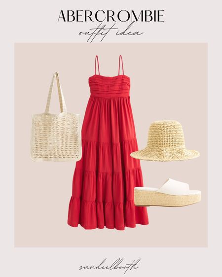 Abercrombie outfit idea - summer outfit inspo - sundress outfit - summer closet - summer closet staples - summer outfit finds - abercrombie finds

#LTKFindsUnder100 #LTKSeasonal #LTKStyleTip