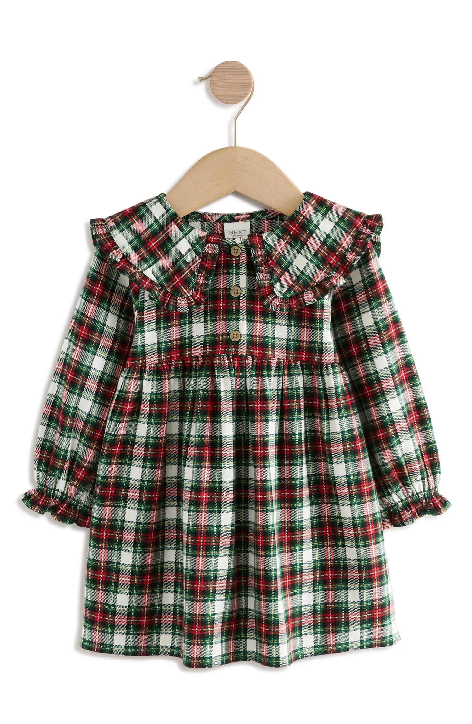 Kids' Check Collared Cotton Dress | Nordstrom