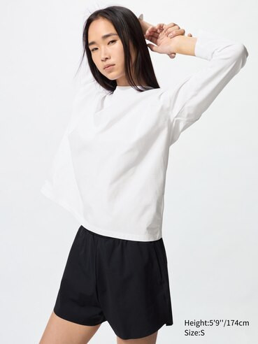 WOMEN'S AIRISM COTTON T-SHIRT LONG SLEEVE | UNIQLO AU | Uniqlo Australia