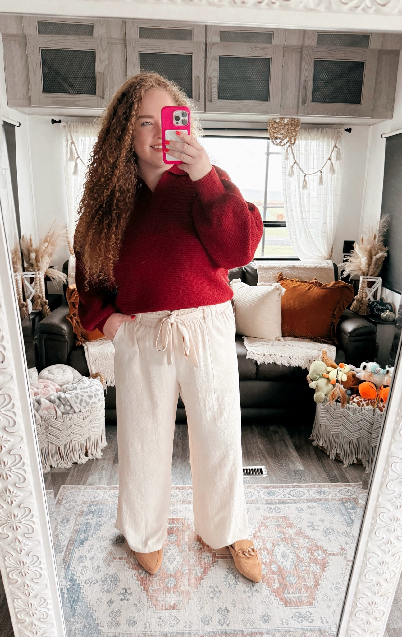 The perfect fall look for the office❤️office outfit | office style | office look | amazon office outfit | amazon office style | amazon office must haves | work wear | amazon work wear | work wear style | amazon work wear style | sweater | amazon sweater | amazon red sweater | dress pants | work pants | cream pants | cream dress pants | Amazon dress pants | Amazon work pants | mules | amazon mules | amazon finds | amazon fashion | amazon outfit | amazon look | fall office look | fall office wear | fall looks for the office 

#LTKMidsize #LTKSeasonal #LTKStyleTip