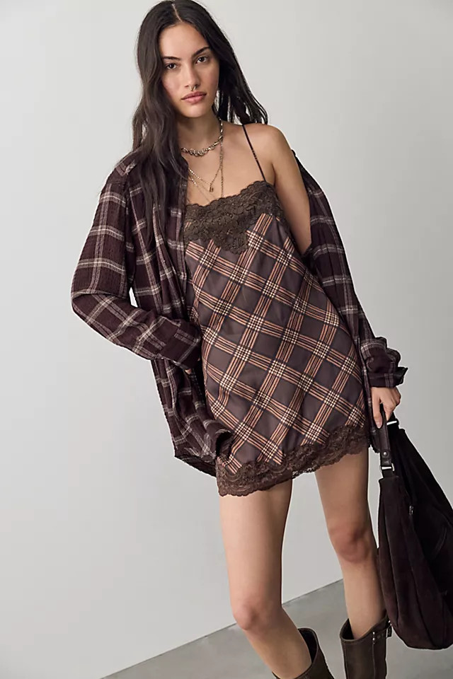 Canal Street Plaid Slip Dress Set | Free People (Global - UK&FR Excluded)