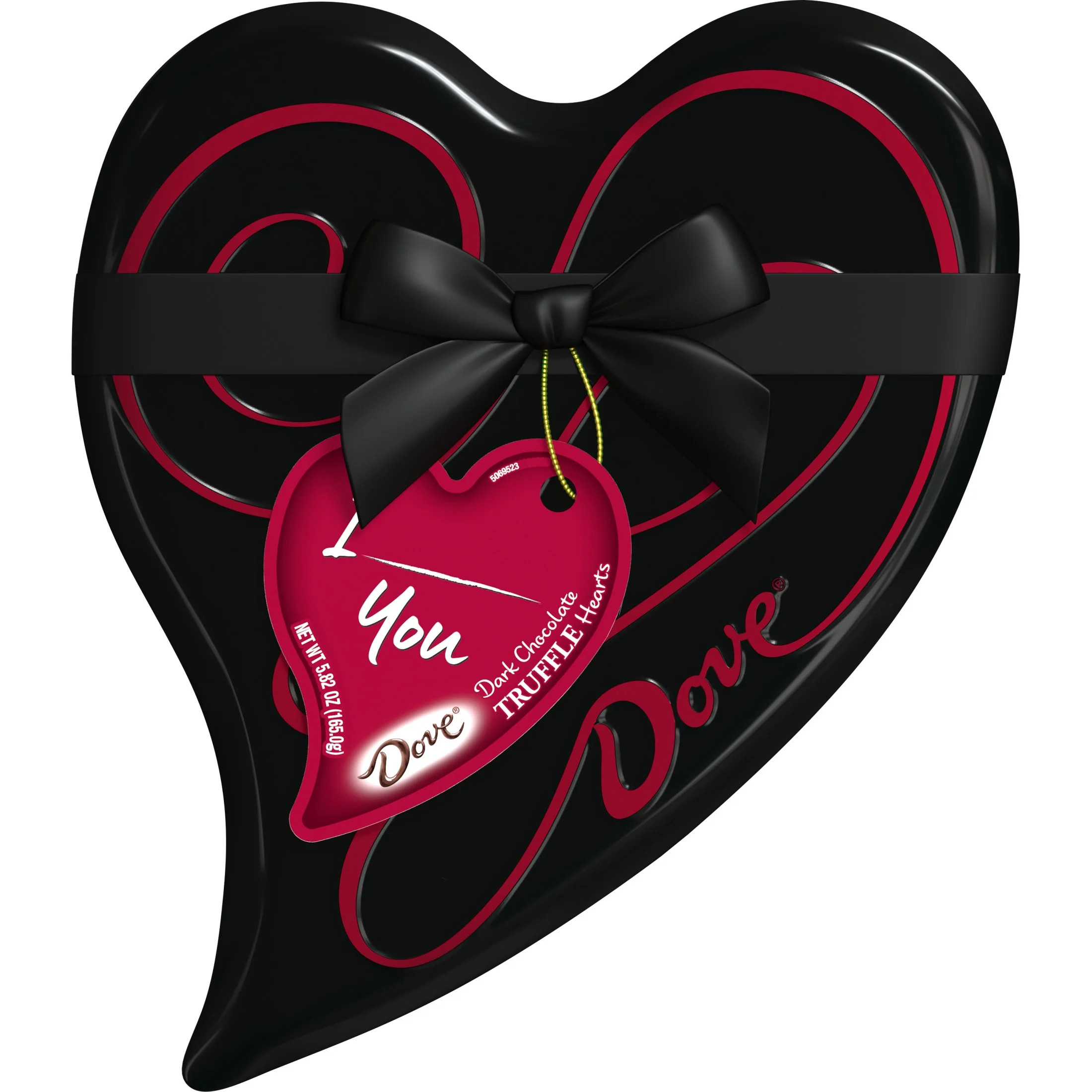 Dove Dark Chocolate Truffle Hearts Valentine's Day Candy Heart Box Tin Gift - 5.82 oz | Walmart (US)