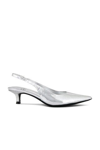 Jeffrey Campbell Persona Slingback Heel in Silver from Revolve.com | Revolve Clothing (Global)