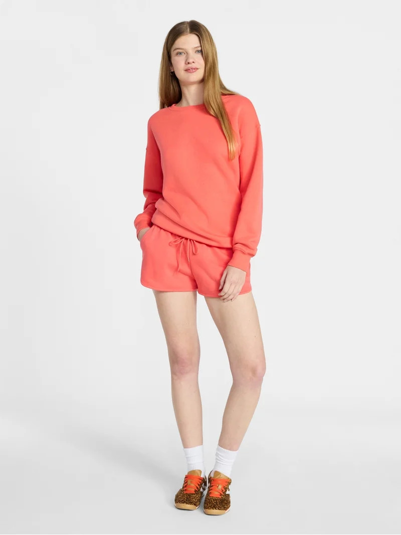 No Boundaries Fleece Dolphin Shorts, 2" Inseam, Women’s XXS-XXL | Walmart (US)