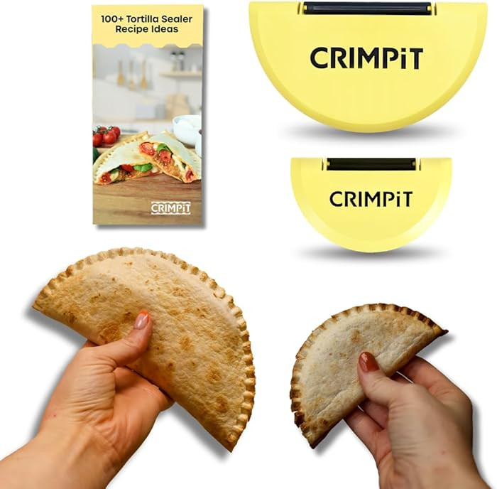 CRIMPiT Tortilla + Book Bundle - Large & Small Tortilla Sealers + Recipe Book – For 10-12” & ... | Amazon (US)